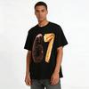Chocolate Waffle Number 67 Print Casual Short Sleeve Tee Pure Cotton T-shirt