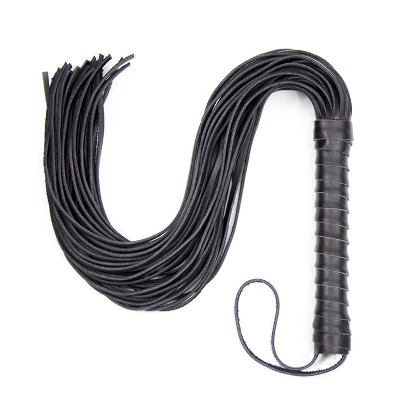 Genuine Leather Spanking Flogger  Sex Whip Impact Toy Fetish Floggers