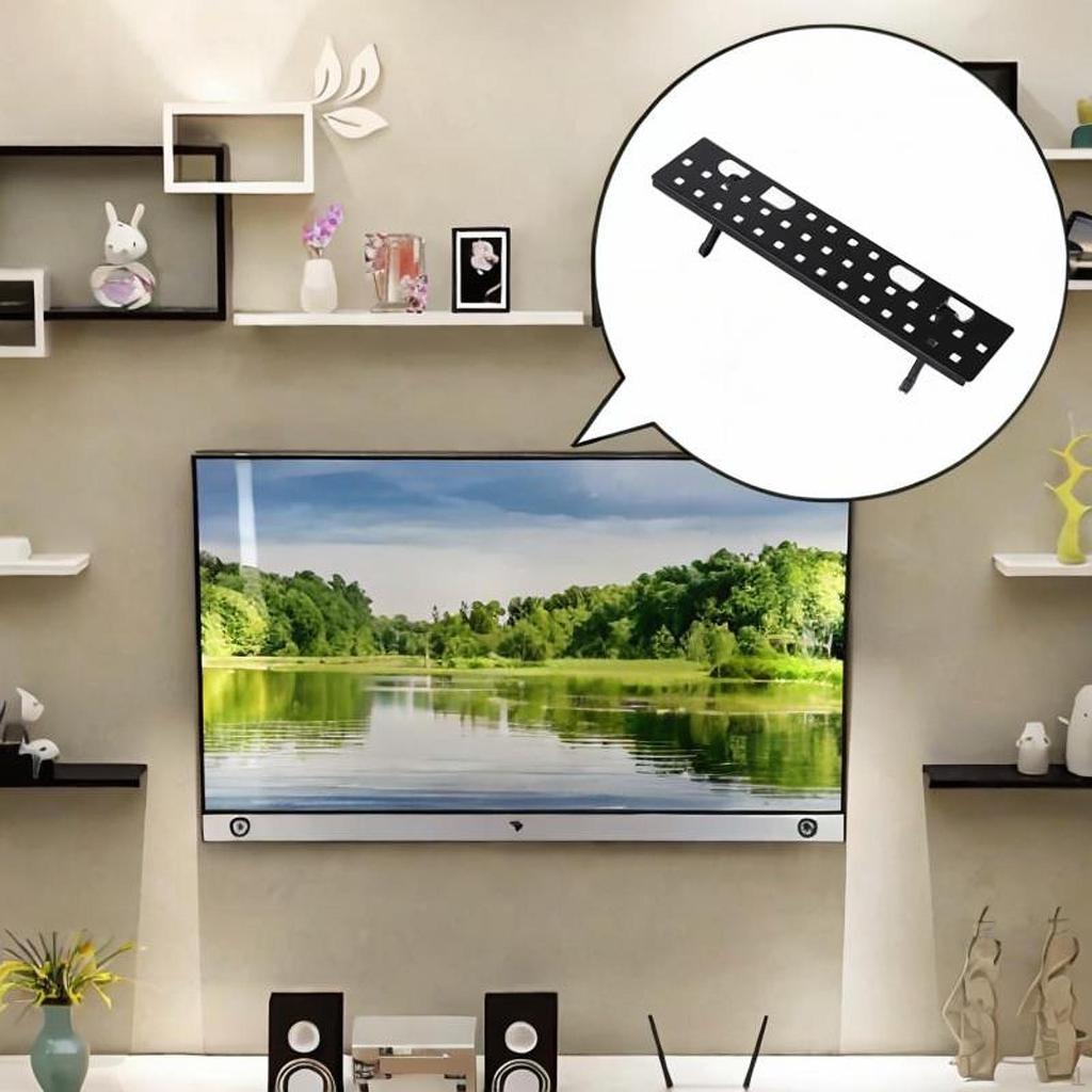 Adjustable Screen Mount Organizer TV Top Shelf Computer Mounting Bracket for Cable Box Game