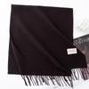 New Solid Color Maillard Imitation Cashmere Scarf for Women Autumn and Winter High End Warm Shawl Simple Scarf