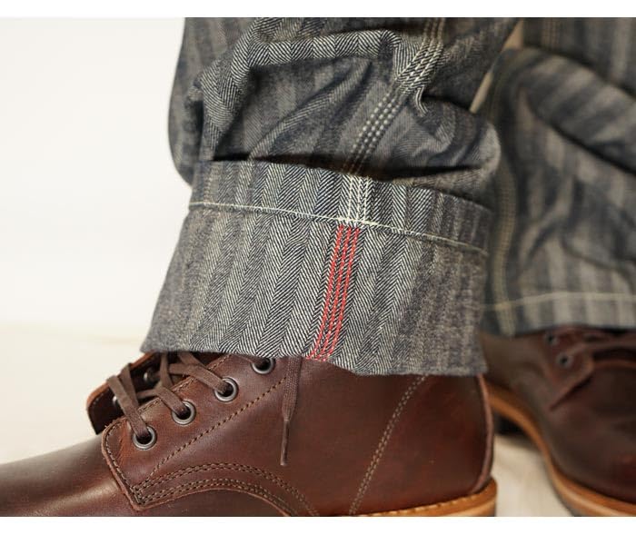 Kojima Jeans KOJIMA GENES Herringbone Basic Painter Made In One Pants, Men's, Japan, Wash, RNB-1200H-Herringbone-38