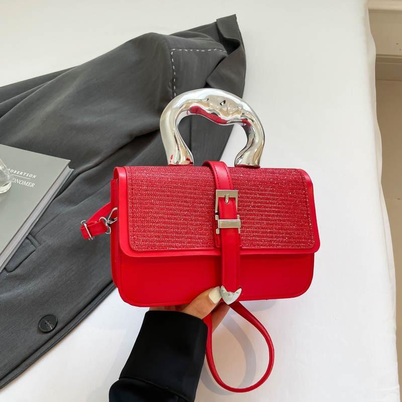 Simple New Solid Color Messenger Small Square Bag Handbag Small Fresh Shoulder Bag Versatile Bag