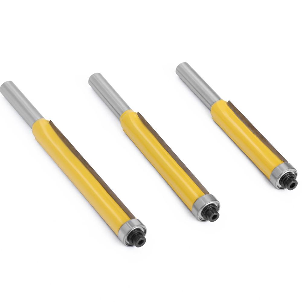

3Pcs/Set 8mm Shank Wood Trimmer Router Hard Cutter Woodworking Long Plunge Knife with Plastic Box Type A