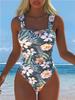 Women's Sporty One-Piece Swimsuit with Skirt