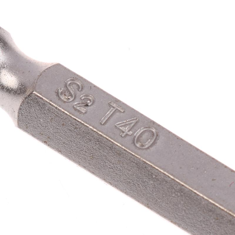 7Pcs/Pack 2025 New 5 Point Torx Screwdriver Bits 50mm S2 Magnetic Star Screw Driver 1/4" Hex Shank T10 T15 T20 T25 T27 T30 T40