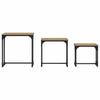 Nesting Coffee Tables 3 pcs. Artisan Oak 50.5 x 35 x 53 cm