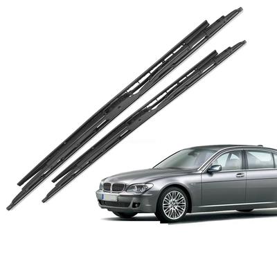 For BMW 7 Series E65 E66 730i 735i 740i 745i 750i 760i 730d 740d 745d Front Wiper Blades Windshield Windscreen Window 25"25