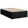 Vidaxl Continental Bed With Mattress, Black, 120X190 Cm, Fabric