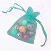 100-pack of multicolored mixed-color organza gift bags, jewelry packaging mesh bags, with drawstring pockets (random colors).