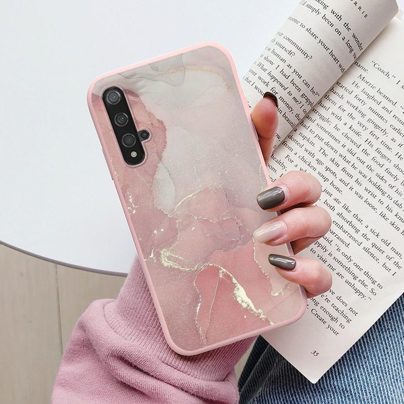 Marble Pattern Phone Case For Huawei Nova 5T Protective Cover Case Soft Funda For Huawei Nova 5T Nova5T 5 T Coque Silicone Capa