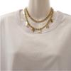 Chanel Necklace Gold Metal Women