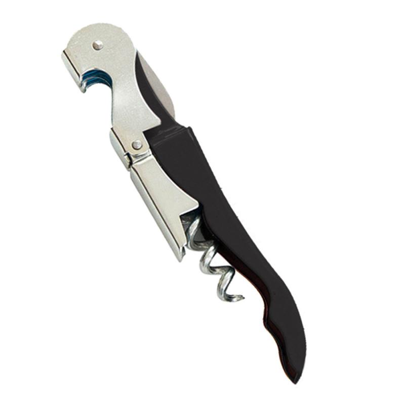 Stainless Steel Corkscrew Wine Key Beer Bottle Opener Foil Cutter Wood Handle Openers Waiters Wine Knife Corkscrews Sommelier