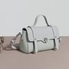 New Korean Cambridge Bag with Unique Design Retro Postman Bag Fashionable and Versatile Genuine Leather Handheld Crossbody Bag for Women