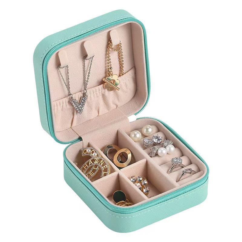 Macaron Jewelry Travel Box: Portable Storage for Earrings, Necklaces, and Rings