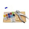 400 Sets 5mm + Eyelet Installation Punch Pliers Copper Color Air Eyelet Grommet Tool Set