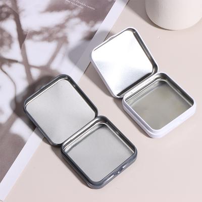 Mini Metal Teneke Kutu Kare Menteşeli Kapaklı Saklama Kutusu Küçük Kit Kutusu Takı Madeni Para Şeker Prezervatif Düzenleyici Taşınabilir Kutu