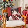 Virtual Anchor VVox Akuma Singer Pillow Case Silky Short Plush With Invisible Zipper Dustproof Sofa Cushion Cover