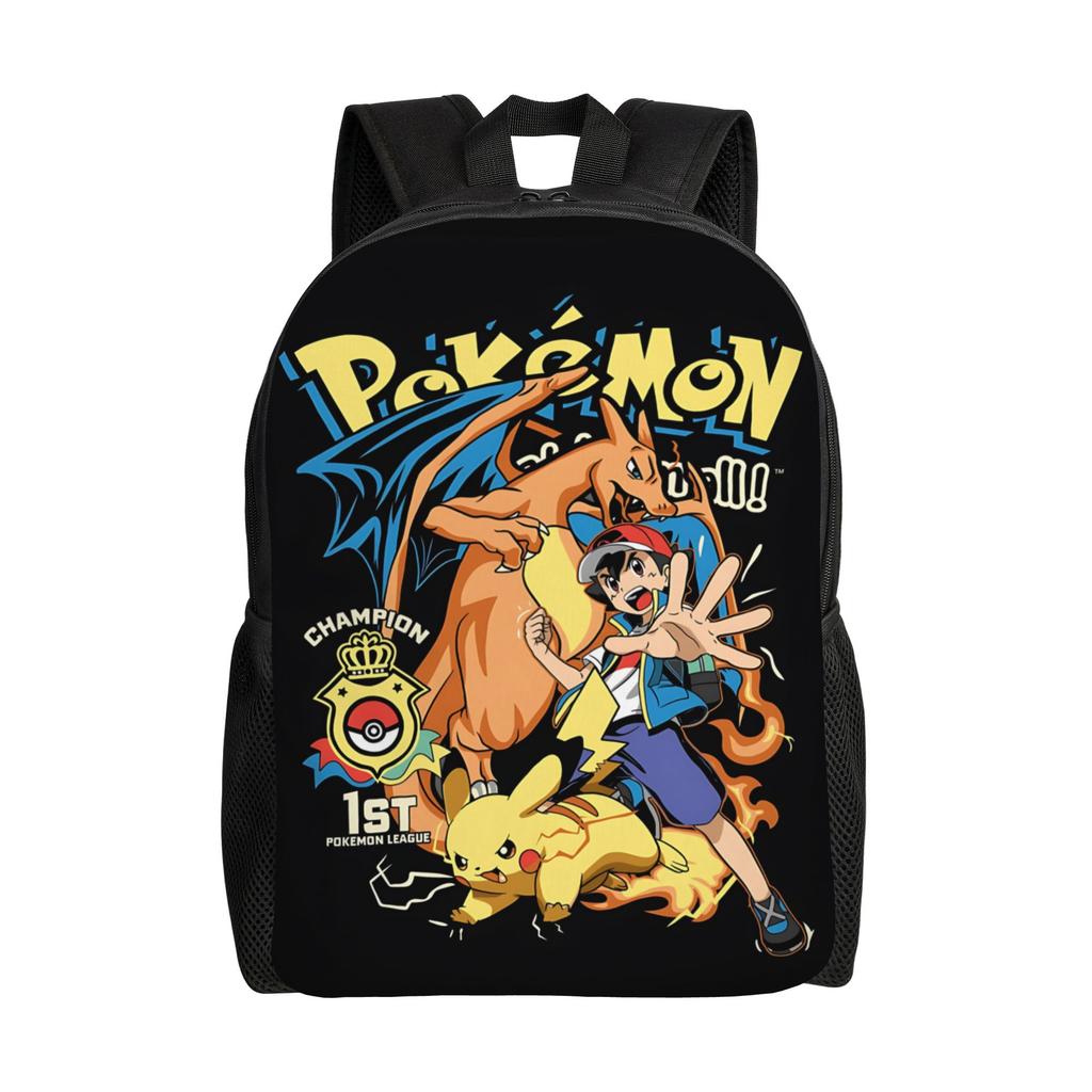 Fashion Backpacks Pokemon Backpack Daypack Charizard Mochila Outdoor Sturdy Shoulder Rucksack