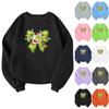 Children's Fashionable Lightweight Long-sleeved Round Neck Pullover With Pockets Printed Pullover