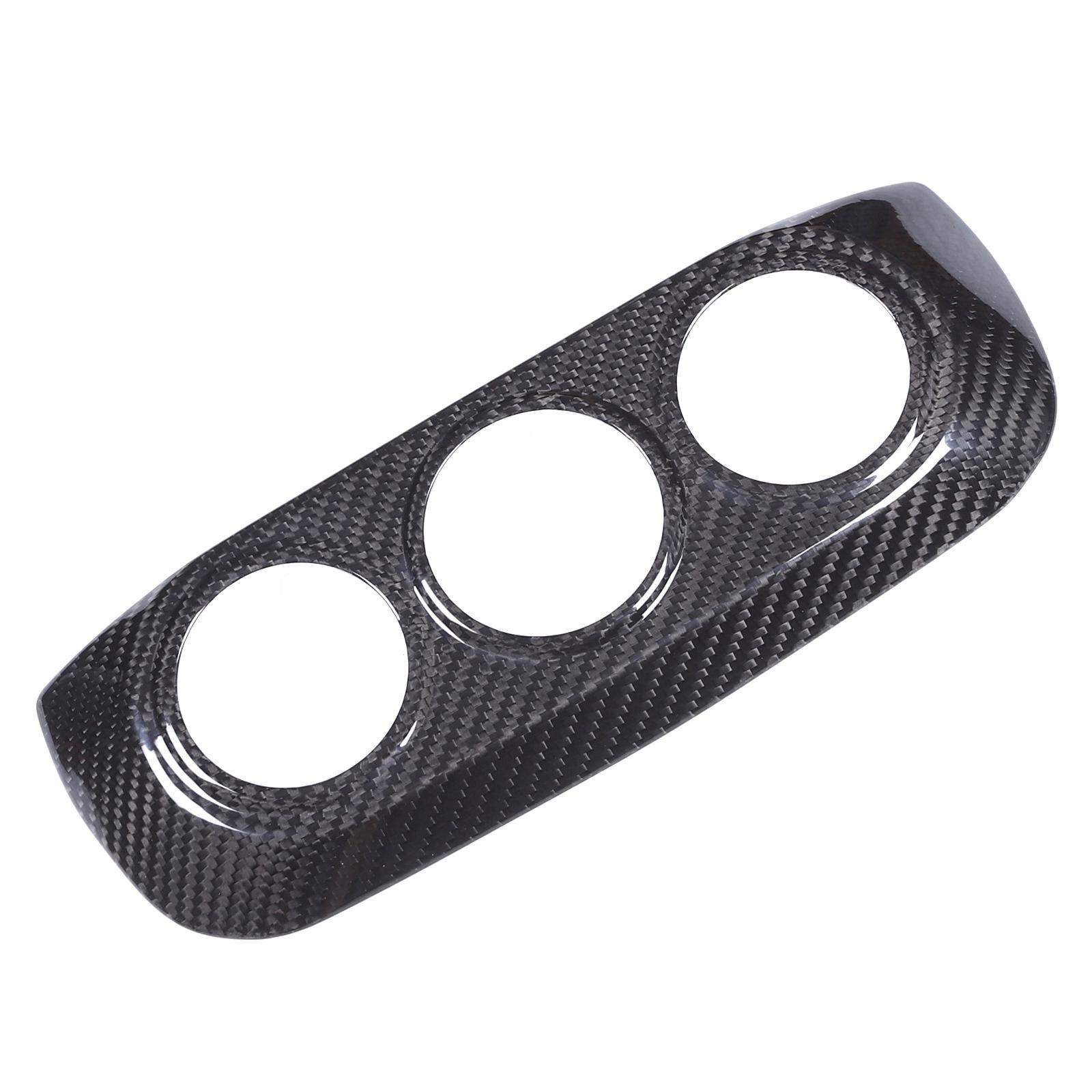 For Nissan 400Z -2025 Real Carbon Fiber Car Central Controls Air Vent Switch Panel Cover Trim Sticker Interior Accessories Black carbon fiber