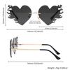 Costume Accessories Flame Love Sun Glasses UV400 Protection Party Favor Eyewear  for Women & Men
