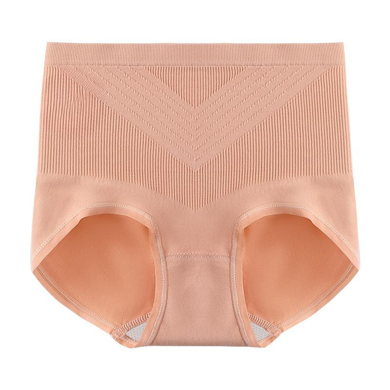 Slip a triangolo da donna estivi tinta unita 7A in seta di gelso antibatterici a vita alta per comfort addominale a contatto con la pelle