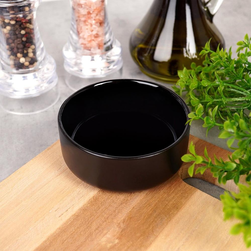 Ceramic Bowl Black Bowl Salad Bowl Snacks Desserts Salads 150 Ml