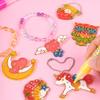 3D Three-dimensional Baking-free Glue Painting Crystal Color Children's Diy Handmade Light-transmitting  Graffiti  Safety Ring
