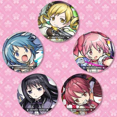 Madoka Magica Ita Bag Badges: Sayaka, Akemi, Homura - Cute Cartoon Anime Student Accessories