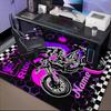 Custom Name Extreme Rider Adventure Rug for Living Room, Game Rooms, Office, Bedroom, Floor Mat Playful Design, fan gifts Christmas decor