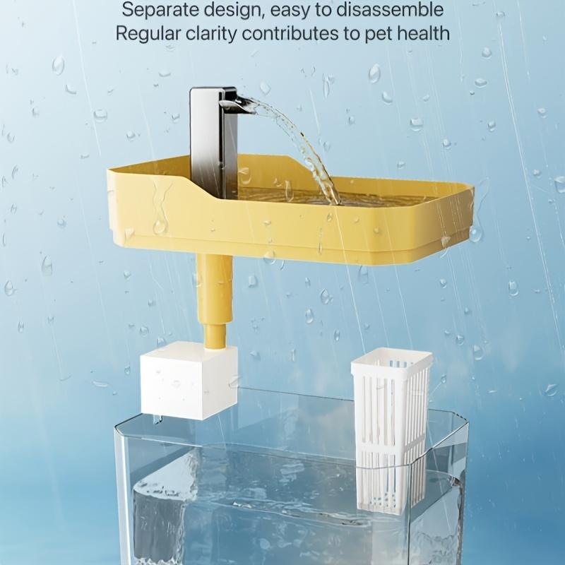Smart Pet Water Dispenser Fully automatic circulating cat water dispenser, ultra-quiet USB Rechargeable cat water dispenser No Battery Required
