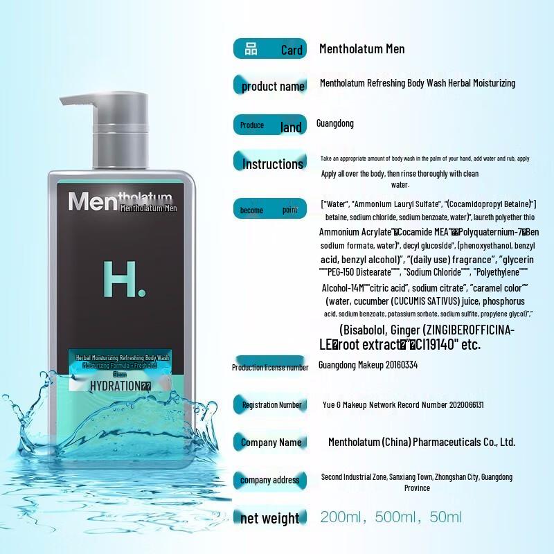 Mentholatum Herbal Shower Gel, Anti-Dandruff Shampoo & Lotion Set