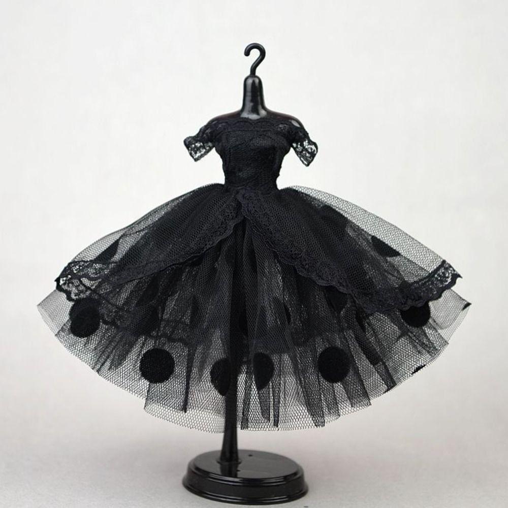 Evening Party Lace Dolls Clothes Tutu Dotted Doll Princess Dress Fashion Doll Dress  DIY Toy