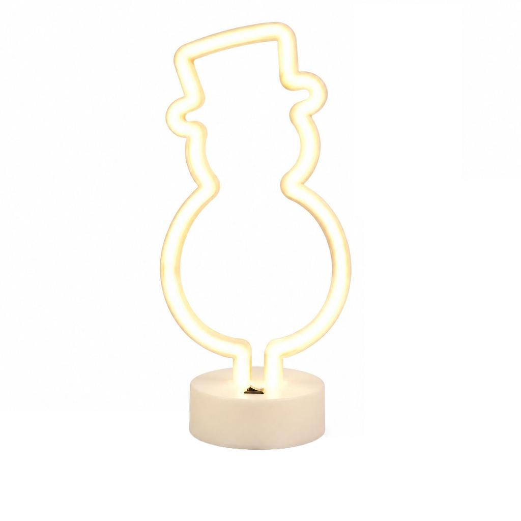 Snowman Warm Base Decorative Light, Indoor Lamp for Bedroom and Room Decor