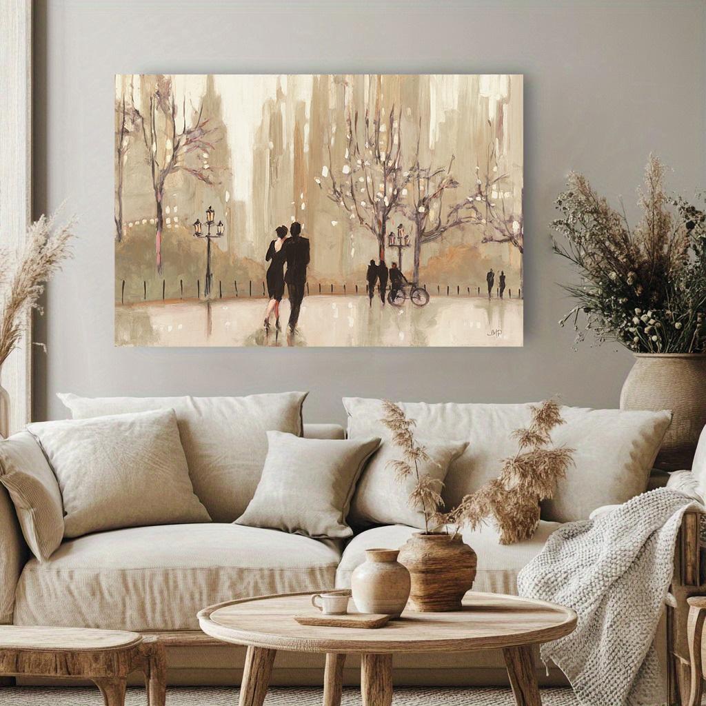 Nordische Abstrakte Poster und Drucke Liebe Romantisches Paar Kunst Leinwandmalerei Wohnzimmer Wandbild Bild Dekoration