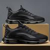 Large Size Sports Shoes Fly-woven Mesh Air Cushion Shock-absorbing Running Shoes Soft-soled Travel Shoes