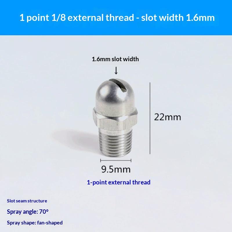 

Hot Flat Fan Spray Nozzle BHC Air Knife Blowing Wind Nozzle 1/8 1/2 Slot Cleaning High Pressure For Industrial Dust Removal