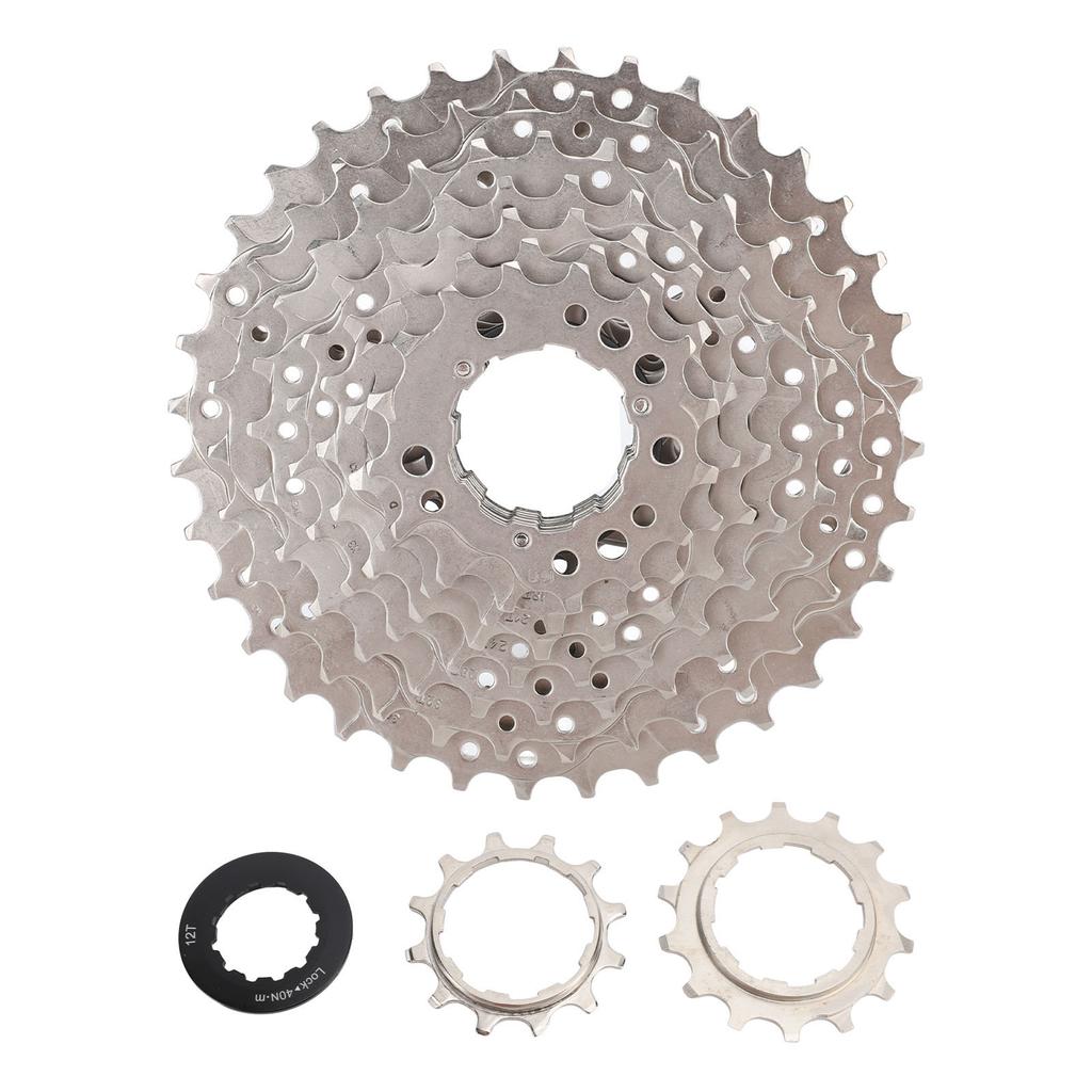 9 Speed 12‑36T Freewheel 9 Speed Cassette Aluminum Alloy Bike Bicycle Freewheel for Electric Bike Moped