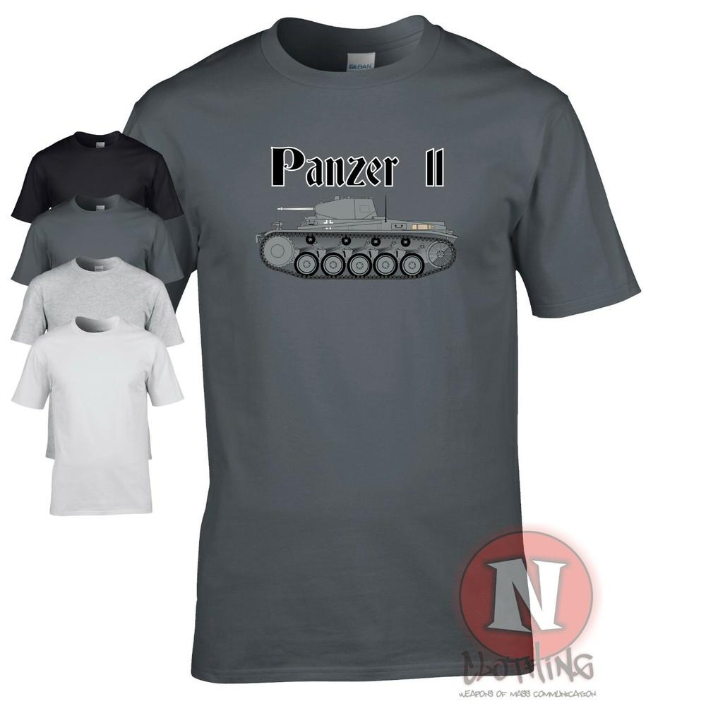 

Panzer 2 Tanque WW2 Alemán Militar Artillería Armadura Camiseta Mundo De Guerra 4XL