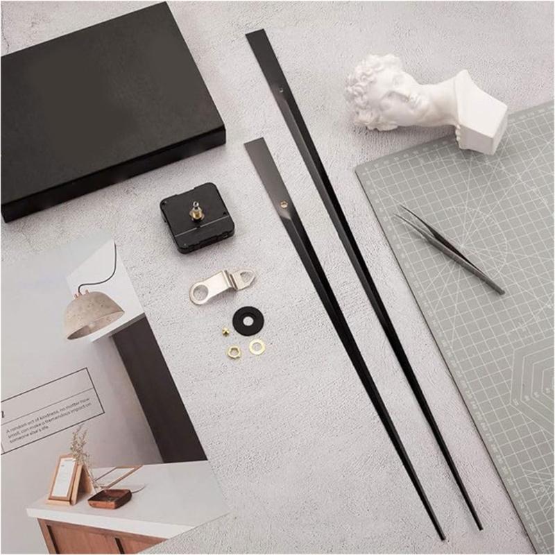 Oversized Wall Clock Mechanism Set with Strong Drive Support and Long Hands for DIY Replacement and Assembly Use
