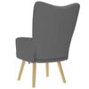 Relaxation Armchair, Dark Gray, Upholstered In Fabric