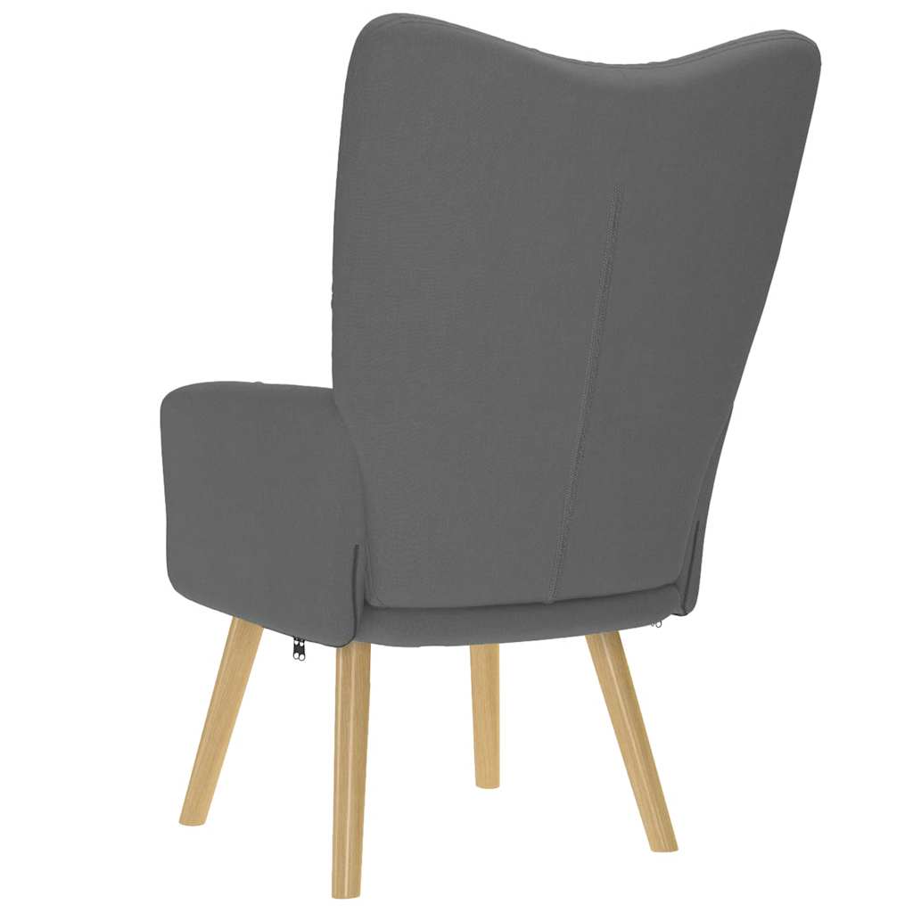 Relaxation Armchair, Dark Gray, Upholstered In Fabric