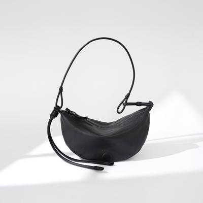 Niche Half-month Dumpling Bag for Women with Minimalist Style Delicate Leather Bag Retro Leather One-shoulder Crossbody Bag