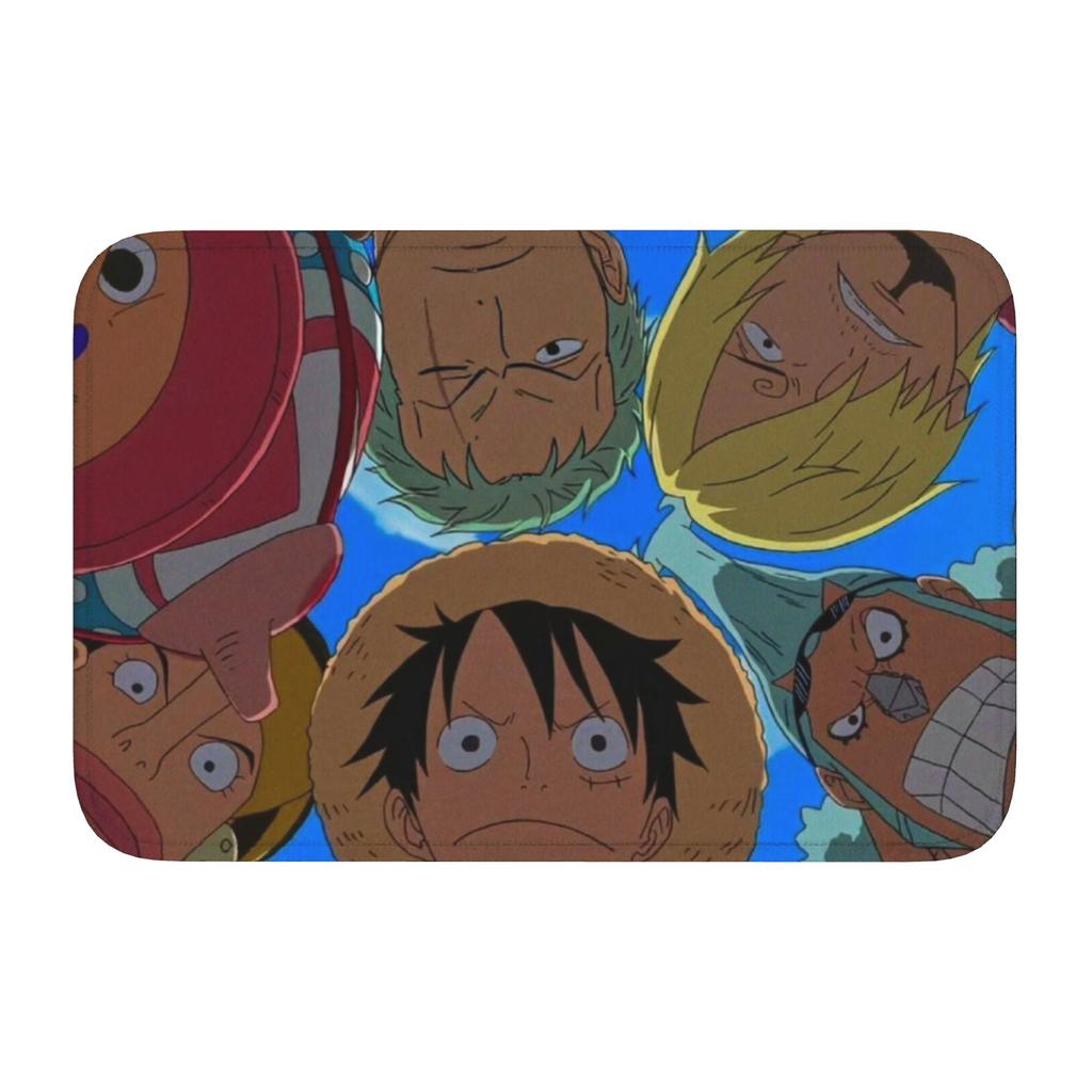 Anime One P-Pieces Front Door Floor Entrance Welcome Mat Outdoor Kitchen Bath Doormat Bedroom Living Room Carpet Rug Footpad