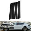 For Porsche Panamera 2017-2021 Window Pillar Posts Glossy Black Door Trim Cover Sticker Car Exterior Protection Waterproof Auto Styling Accessories