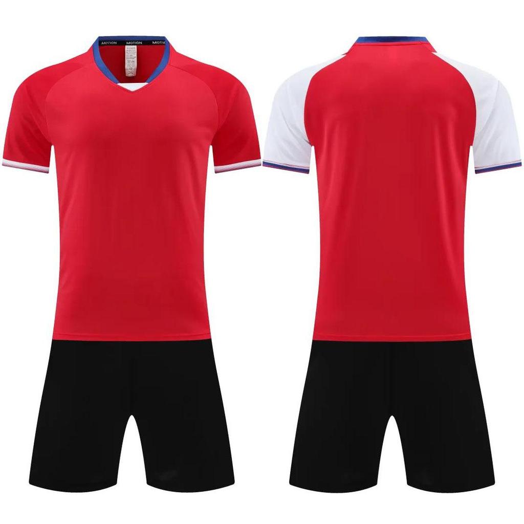 Maillot d'entraînement de football à manches courtes et séchage rapide pour hommes, étudiants et enfants