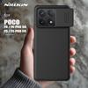 Per Custodia Xiaomi Poco F6 Pro / F6 5G Nillkin CamShield Slim Coperchio con Copri Lente Scorrevole Privacy Protezione 360