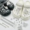 Cute Resin Starfish & Shell Croc Shoe Buckles with High-End Flower Accessories