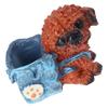 Dog Shape Pen Cup Resin Pencil Cup Desktop Pen Stand Makeup Brush Organizers Storage Box Table Ornament for Office Desk