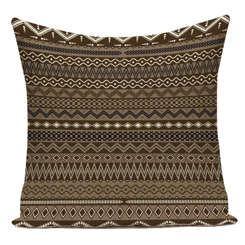 Polyester Boho Style Simple Geometric Decorative Pillows Cushion Cover For Living Room Decoration Pillowcase